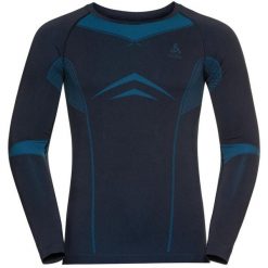 Komplet bielizny termoaktywnej męskiej ODLO Fundamentals Performance Warm. Niebieskie bielizna termoaktywna ODLO, m, bez wzorów, bez ramiączek. Za 319.99 zł.