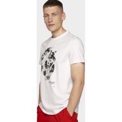 T-shirt męski TSM252 - biały. T-shirty 4F. Za 59.99 zł.