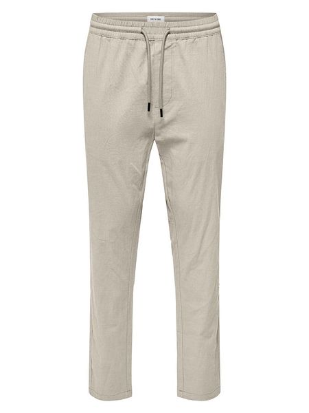 ONLY & SONS Spodnie chino "Onscapri" w kolorze beżowym rozmiar: XL. Brązowe eleganckie spodnie Only & Sons, na co dzień, xl. Za 87.81 zł.