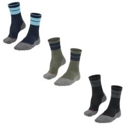 Skarpetki Falke TK Stabilizing. Niebieskie skarpety Falke, bez wzorów, z elastanu. Za 168.50 zł.