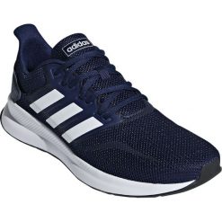 Adidas Falcon /Dark Blue/Ftwr White/Core 44,7. Białe buty do biegania Adidas, bez wzorów, z materiału, bez zapięcia, do biegania. W wyprzedaży za 168.00 zł.