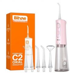 Irygator z zestawem dysz Bitvae C2 (różowy). Irygatory do zębów Bitvae. Za 119.99 zł.