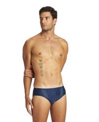 Kąpielówki slipy męskie na basen Arena Poise Brief. Niebieskie slipy i bokserki Arena, l, bez wzorów, z elastanu. Za 41.99 zł.