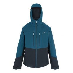 Męska Kurtka Ocieplana Highton Stretch Padded Jacket. Niebieskie kurtki Regatta, m, bez wzorów, z puchu, bez kaptura. Za 244.99 zł.
