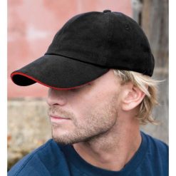 Czapka Core Unisex Adults Memphis Sandwich Peak. Białe czapki z daszkiem RESULT, bez wzorów, z bawełny. Za 28.99 zł.