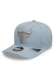 New Era Czapka z daszkiem Chicago Bulls Metallic 9FIFTY 60595209 Błękitny. Niebieskie czapki z daszkiem New Era, bez wzorów, z bawełny. Za 119.99 zł.