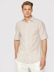 Only & Sons Koszula Caiden 22009885 Beżowy Slim Fit. Brązowe koszule Only & Sons, m, bez wzorów, z bawełny, bez kołnierzyka, bez ramiączek. Za 139.99 zł.