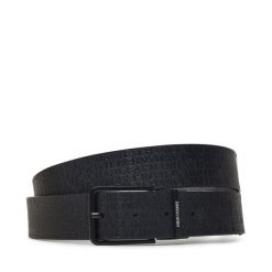 Pasek Męski Armani Exchange. Czarne paski Armani Exchange, bez wzorów. Za 279.99 zł.