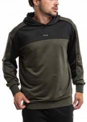 Bluza męska Fila Rivoli. Czarne bluzy z kapturem Fila, m, bez wzorów, z poliesteru, z kapturem. Za 210.99 zł.
