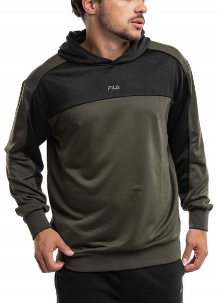 Bluza męska Fila Rivoli. Czarne bluzy z kapturem Fila, m, bez wzorów, z materiału. Za 210.99 zł.