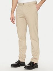 Tommy Hilfiger Chinosy Denton MW0MW37717 Beżowy Slim Fit. Brązowe eleganckie spodnie Tommy Hilfiger, m, z bawełny. Za 309.99 zł.