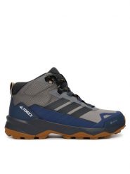Adidas Trekkingi Terrex Skychaser Ax5 Mid Gore-Tex JQ2208 Szary. Szare botki sznurowane Adidas, bez wzorów, z gore-texu, bez zapięcia. Za 599.99 zł.
