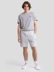 Szorty męskie dresowe szare Mandos 901. Szare krótkie spodenki sportowe BIG STAR, l, bez wzorów, z dresówki. Za 159.99 zł.