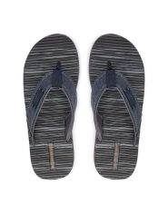 Skechers Japonki 205719/NVY Granatowy. Niebieskie japonki Skechers, bez wzorów, z materiału. Za 179.99 zł.