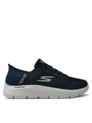 Skechers Sneakersy Go Walk Flex-New World 216505/NVLM Granatowy. Niebieskie buty sportowe casual Skechers, bez wzorów, z materiału, bez zapięcia. Za 269.99 zł.