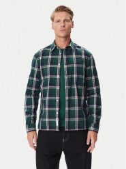 Tommy Jeans Koszula DM0DM23527 Zielony ciemny Regular Fit. Zielone koszule Tommy Jeans, m, bez wzorów, z bawełny, bez kołnierzyka, bez ramiączek. Za 349.99 zł.