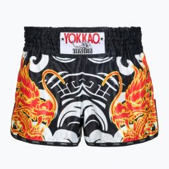 Spodenki treningowe męskie YOKKAO Dragon Muay Thai. Białe krótkie spodenki sportowe YOKKAO, m, bez wzorów, z materiału. Za 289.99 zł.