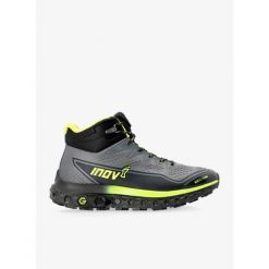 Buty turystyczne męskie Inov-8 RocFly G 390. Czarne buty trekkingowe Inov-8, bez wzorów, bez zapięcia. W wyprzedaży za 617.65 zł.