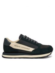 Armani Exchange Sneakersy XUX083 XV263 U395 Czarny. Czarne buty sportowe casual Armani Exchange, bez wzorów, ze skóry, bez zapięcia. Za 659.99 zł.