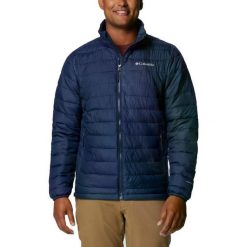 Kurtka COLUMBIA POWDER LITE II JACKET Niebieski. Niebieskie kurtki Columbia, m, bez wzorów, z syntetyku, bez kaptura. W wyprzedaży za 441.35 zł.
