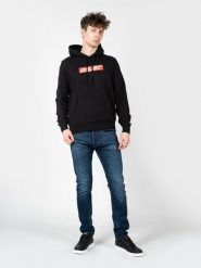 Diesel Bluza "S-Ginn" | A06856-0JFAV-9XX | Mężczyzna | Czarny. Czarne bluzy Diesel, m, bez wzorów, z bawełny, bez kaptura. W wyprzedaży za 319.00 zł.