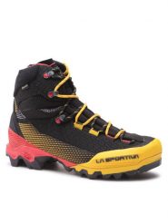 La Sportiva Trekkingi Aequilibrium St Gtx GORE-TEX 31A999100 Czarny. Czarne botki sznurowane La Sportiva, bez wzorów, z gore-texu, bez obcasa, bez zapięcia. Za 1,649.00 zł.
