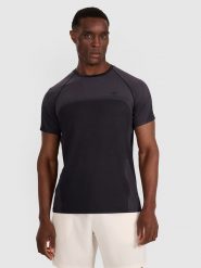 4F Koszulka sportowa w kolorze antracytowym rozmiar: XXL. Czarne t-shirty sportowe 4F, bez wzorów, z materiału, bez ramiączek, na fitness i siłownię. Za 60.95 zł.