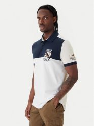 Aeronautica Militare Polo 261PO1915UP00191 Biały Regular Fit. Białe koszulki polo Aeronautica Militare, m, bez wzorów, z bawełny, bez kołnierzyka, bez ramiączek. Za 399.99 zł.