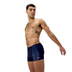 Spodenki kąpielowe męskie Speedo Duo Logo Asht. Niebieskie kąpielówki Speedo, m, bez wzorów. Za 139.99 zł.