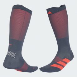 Biegowe skarpety do łydki adizero. Czarne skarpetki sportowe Adidas, bez wzorów, z elastanu. Za 89.95 zł.