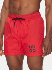 HUGO Szorty kąpielowe Paol 50510190 Czerwony Regular Fit. Czerwone kąpielówki Hugo, l, bez wzorów, z syntetyku. Za 219.99 zł.