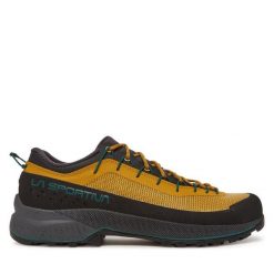 Trekkingi La Sportiva. Żółte buty trekkingowe La Sportiva, bez wzorów, bez zapięcia. Za 719.99 zł.