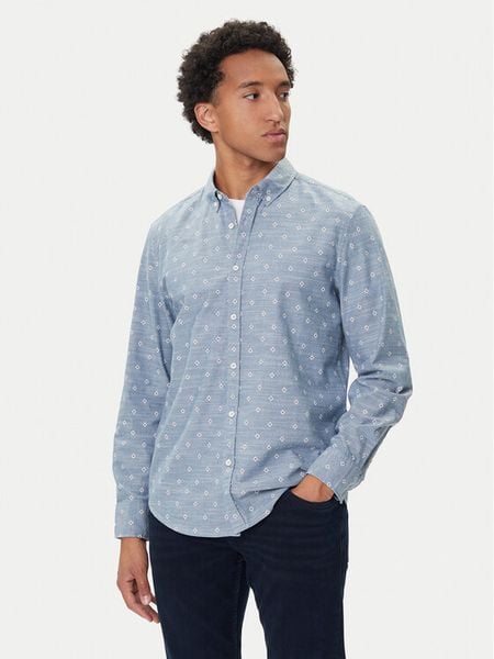 Mustang Koszula Elmore 1016948 Błękitny Regular Fit. Niebieskie koszule Mustang, m, bez wzorów, z bawełny, bez kołnierzyka, bez ramiączek. Za 179.99 zł.