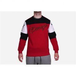Bluza sportowa męska Mitchell & Ness Chicago Bulls. Czerwone bluzy bez kaptura Mitchell & Ness, l, bez wzorów, bez kaptura. Za 521.00 zł.
