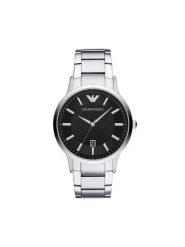 Emporio Armani Zegarek AR11181 Srebrny. Szare zegarki Emporio Armani, srebrne. Za 809.99 zł.