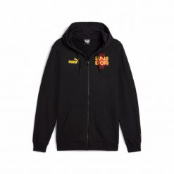 Bluza z kapturem RC Lens Culture 2024/25. Czarne bluzy Puma, xl, bez wzorów, z bawełny, z kapturem. W wyprzedaży za 271.50 zł.