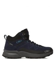 CMP Trekkingi KALEEPSO MID WP 31Q4917 Granatowy. Niebieskie botki sznurowane CMP, bez wzorów, ze skóry, bez obcasa, bez zapięcia. Za 329.99 zł.