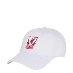 CZAPKA Z DASZKIEM LIVERPOOL FC. Białe czapki z daszkiem Adidas, bez wzorów, z bawełny. Za 129.00 zł.