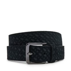 Pasek Męski BOSS. Czarne paski Boss, bez wzorów. Za 249.99 zł.