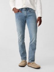 GAP Dżinsy - Slim fit - w kolorze błękitnym rozmiar: W36/L32. Niebieskie jeansy GAP, l. Za 115.24 zł.