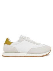 Calvin Klein Sneakersy Low Prof Runn Laceup Cv Mix HM0HM01723 Biały. Białe buty sportowe casual CALVIN KLEIN, bez wzorów, ze skóry, bez zapięcia. Za 249.99 zł.