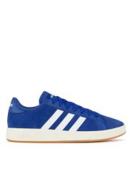 Adidas Sneakersy GRAND COURT BASE 00s IH1039 Niebieski. Niebieskie buty sportowe casual Adidas, bez wzorów, ze skóry, bez zapięcia. Za 299.99 zł.