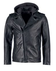 MUSTANG BIKER JACKET MĘSKA KURTKA SKÓRZANA SKÓRA ELEGANCKA NA ZAMEK MU-M242-192. Kurtki Mustang, m, bez wzorów, ze skóry, bez kaptura. Za 1,199.99 zł.