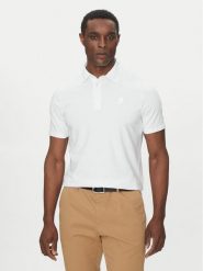 KARL LAGERFELD Polo 745750 500221 Biały Regular Fit. Białe koszulki polo KARL LAGERFELD, l, bez wzorów, z bawełny, bez kołnierzyka, bez ramiączek. Za 269.99 zł.
