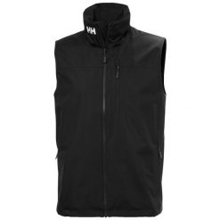 Kurtka bez rękawów Helly Hansen Crew 2.0. Czarne kurtki Helly Hansen, bez wzorów, bez kaptura. W wyprzedaży za 509.00 zł.
