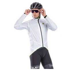 Kurtka rowerowa męska Alé Cycling Klimatik Guscio Light Pack. Białe kurtki ALÉ CYCLING, m, bez wzorów, bez kaptura. Za 380.05 zł.