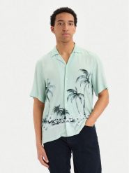 BOSS Koszula Rayer 50559632 Turkusowy Regular Fit. Niebieskie koszule Boss, m, bez wzorów, z wiskozy, bez kołnierzyka, bez ramiączek. Za 499.99 zł.