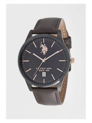 U.S. Polo Assn. Zegarek kwarcowy w kolorze ciemnobrązowo-czarnym rozmiar: onesize. Brązowe, analogowe zegarki U.S. Polo Assn., metalowe. Za 217.99 zł.