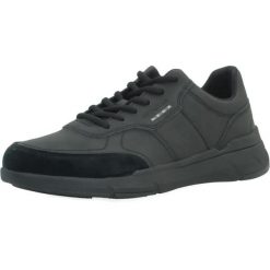 Buty GEOX U66N8A 0EK22 Czarny. Czarne buty turystyczne Geox, bez wzorów, z syntetyku, bez zapięcia, na fitness i siłownię. Za 358.99 zł.