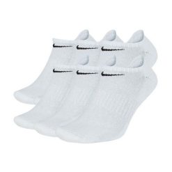Lekkie Skarpety Unisex Dla Dorosłych (zestaw 6 Sztuk). Czarne skarpety Nike, bez wzorów. Za 127.99 zł.
